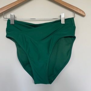 BCBG Paris V Bottom Green Sz S NWT